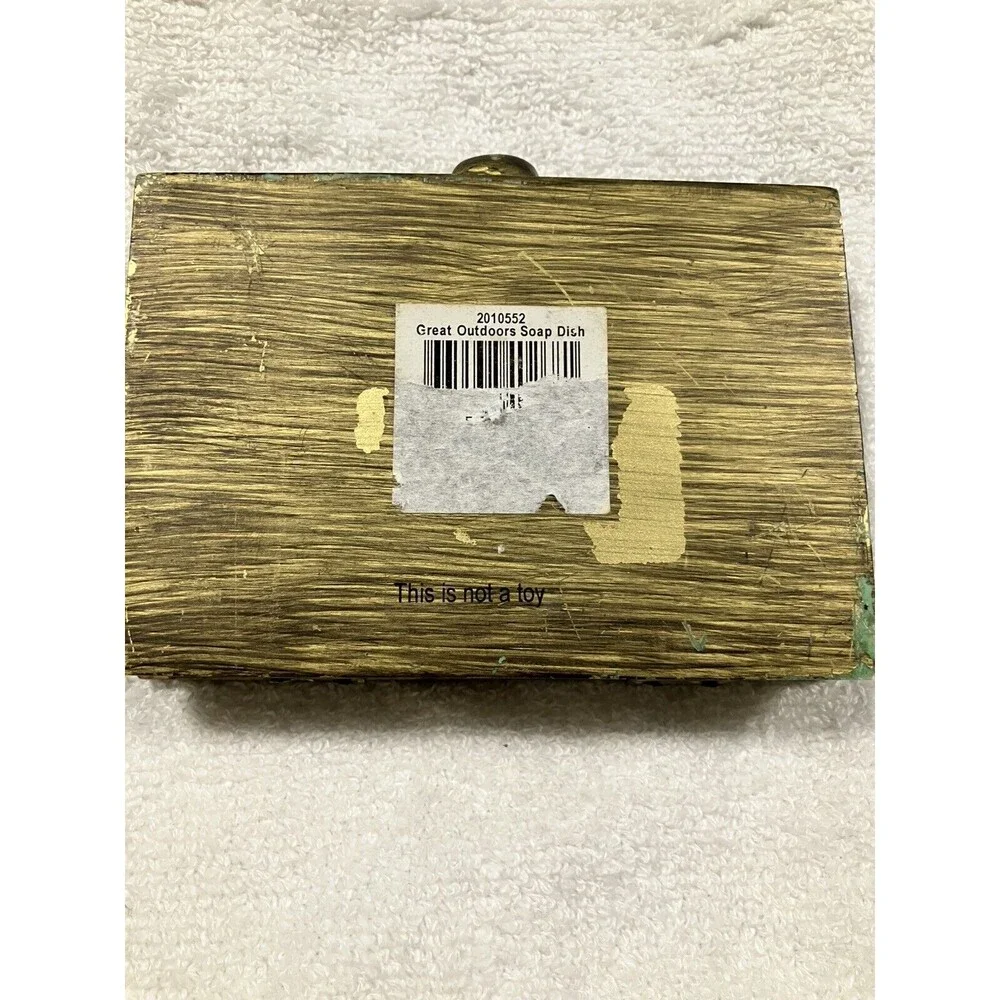 Home Trends Great Outdoors Fishing Lure Soap Dish Bathroom Decor